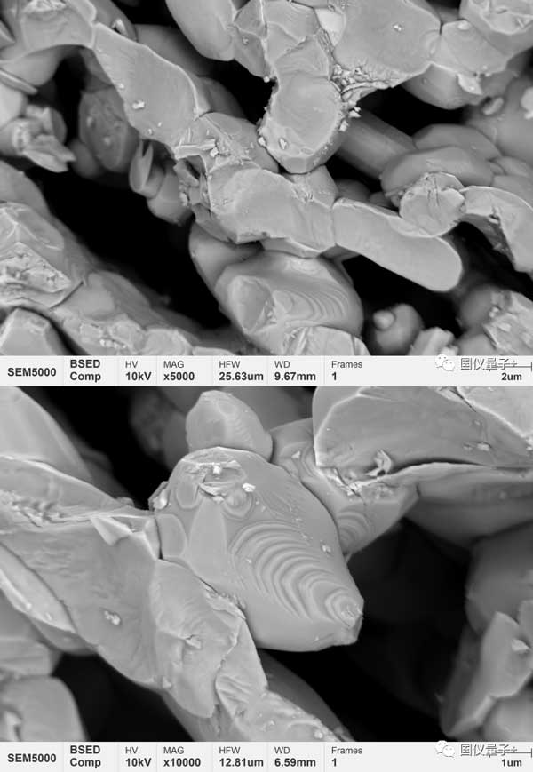Figure 3 Morphologie microscopique des produits frittés à base de titanate de baryum et de strontium