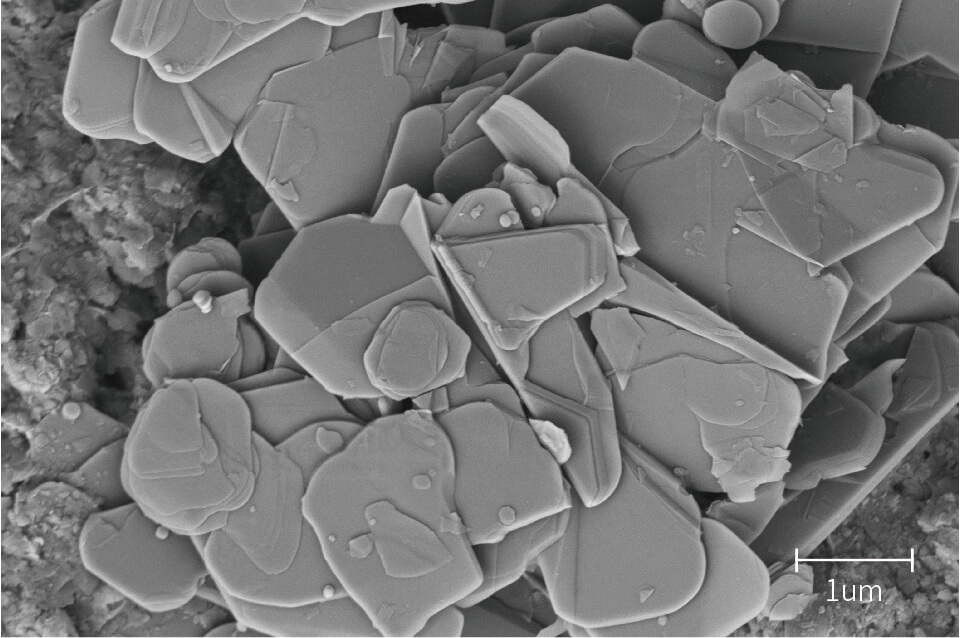 images d'analyse SEM - Nanosheet de nitrure de bore