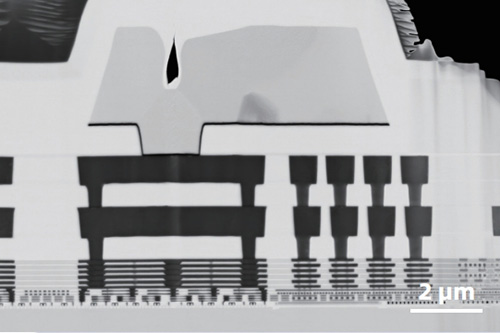 sem image analysis -Advanced Process IC Chips Bright-Field Image (STEM-BF)