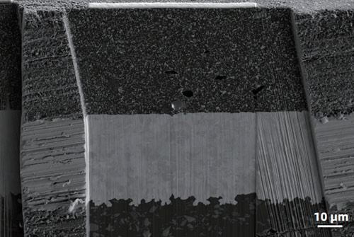 sem image analysis - Large-Scale milling on PCB Cross-Section