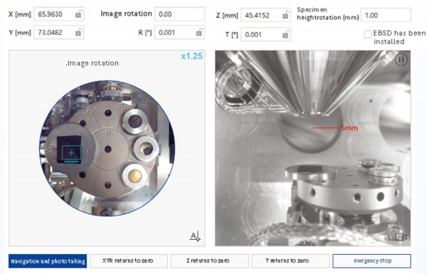 SEM Optical Navigation