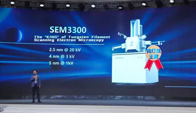La naissance du SEM3300, le « ROI » de la microscopie électronique à balayage de filaments de tungstène