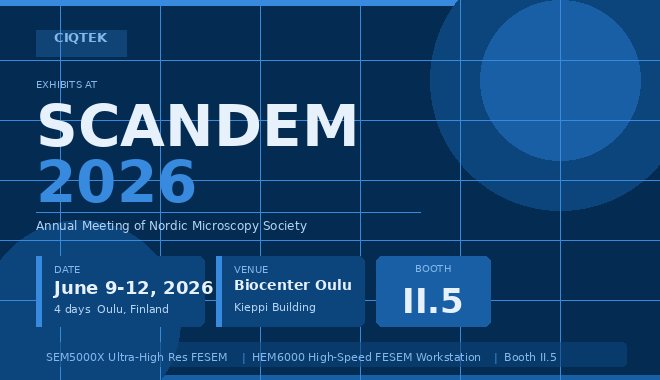CIQTEK exposera lors de la réunion annuelle SCANDEM 2026 de la Société nordique de microscopie