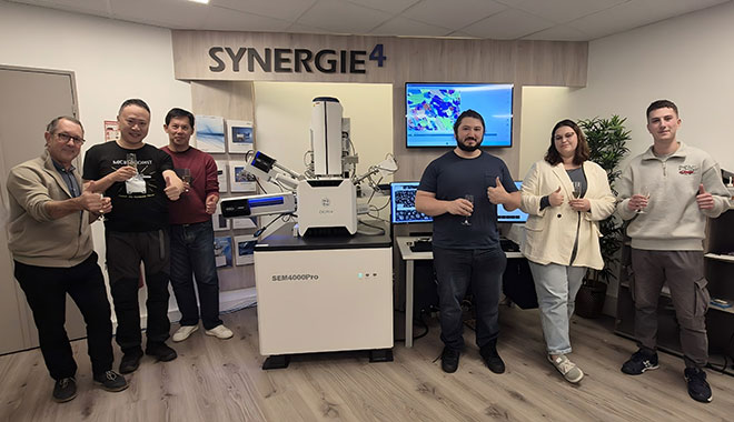 CIQTEK FESEM SEM4000Pro installé au showroom SYNERGIE4 — Une nouvelle étape en Europe