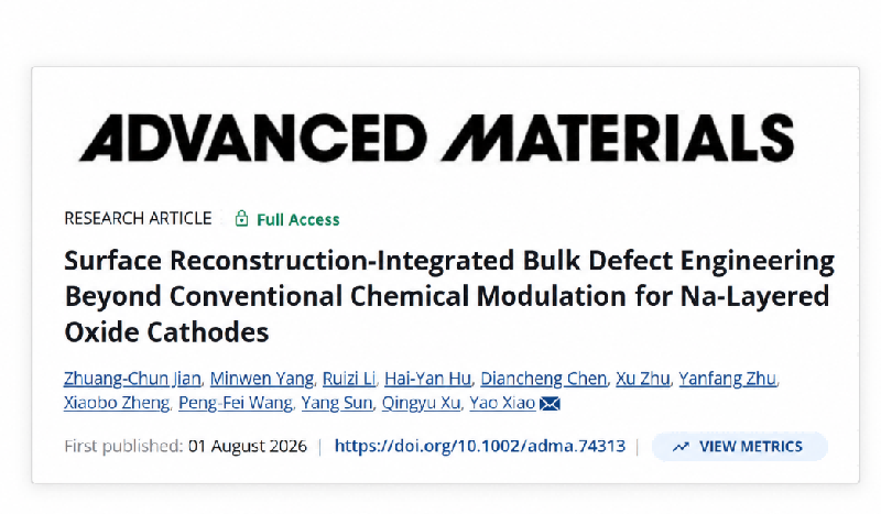 La reconstruction de surface et l'ingénierie des défauts massifs stabilisent les cathodes d'oxydes stratifiés de Na pour les batteries sodium-ion haute performance