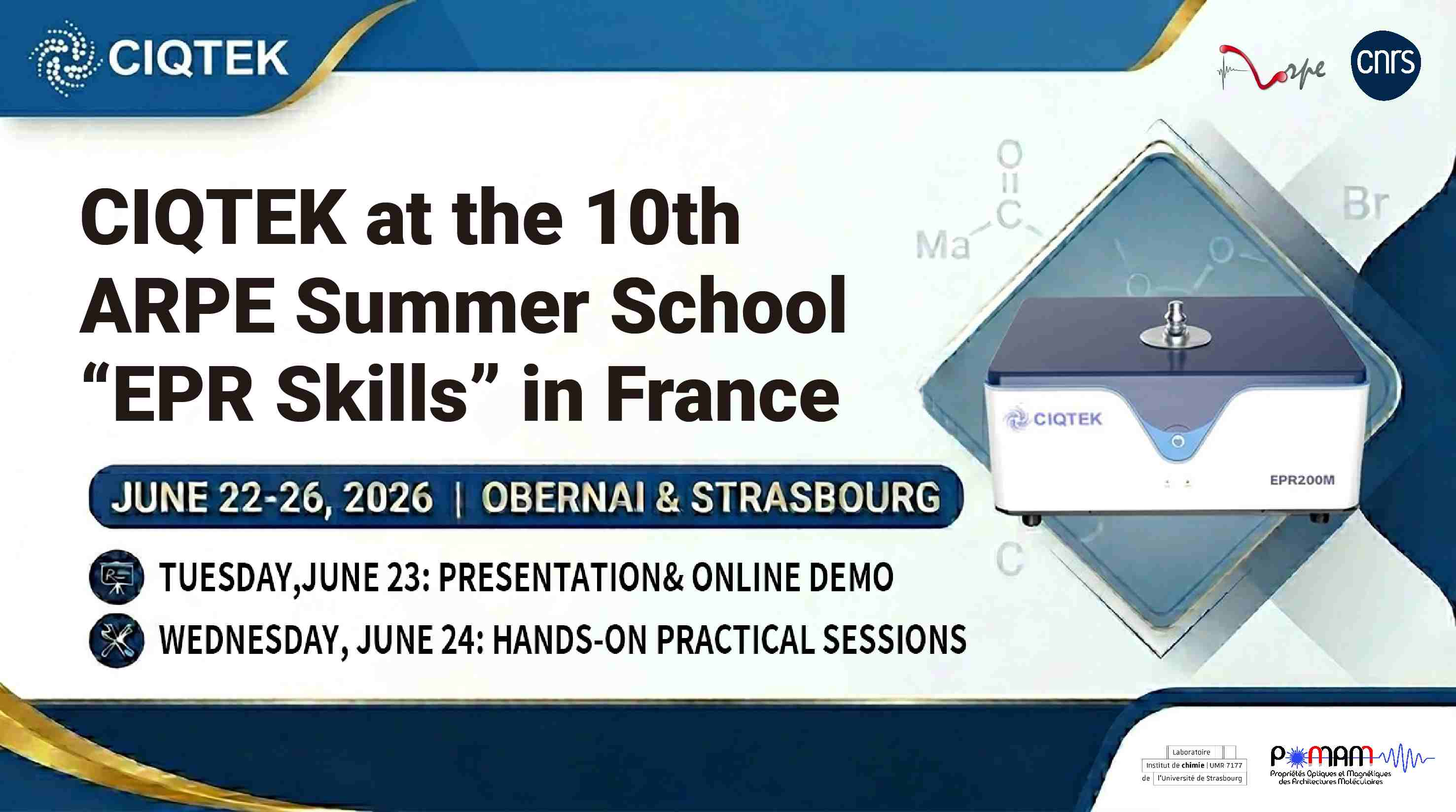 CIQTEK à la 10e école d'été ARPE « EPR Skills » en France